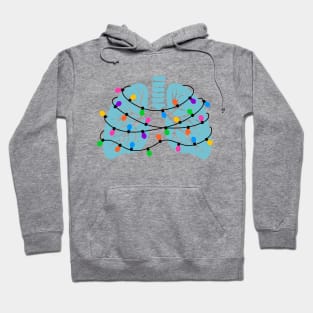 Lungs Christmas Lights Respiratory Therapist Xmas Gift Hoodie